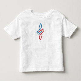 Hallo vrienden Eenvoudig gelukskaart ontwerp Kinder Shirts