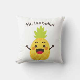 Hallo vrienden! Illustratie ananas Kussen