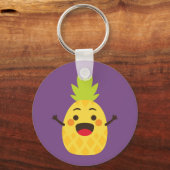 Hallo vrienden! Illustratie ananas Sleutelhanger (Voorkant)
