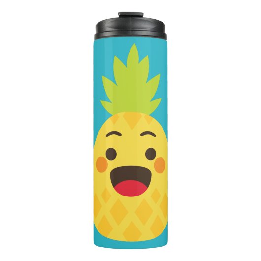Hallo vrienden! Illustratie ananas Thermosbeker (Voorkant)