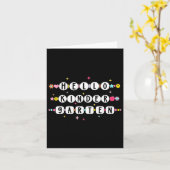 Hallo Vriendschapsarmband voor kleuterschool terug Kaart (Gele Bloem)