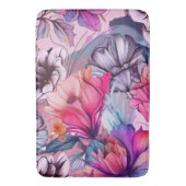 Hallo Vroege voorjaarstijd, bloeiende Waterverf Badmat (Voorkant Verticaal)