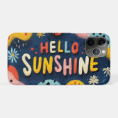 Hallo Vrolijke "zonneschijn" groet Case-Mate iPhone Case (Achterkant (horizontaal))