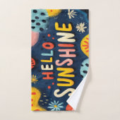 Hallo Vrolijke "zonneschijn" groet Handdoek (Handdoek)