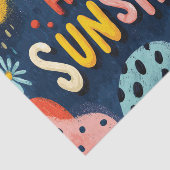 Hallo Vrolijke "zonneschijn" groet Tissuepapier (Detail)