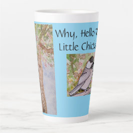 Hallo Waarom er kleine Chickadee Baby Blue Latte Mok