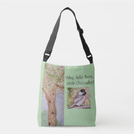 Hallo Waarom er kleine Chickadee Bleke Groen Crossbody Tas