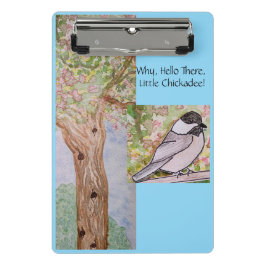 Hallo Waarom er kleine Chickadee Mini Klembord
