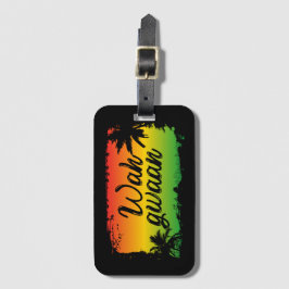 Hallo Wah Gwaan Jamaican Bagagelabel
