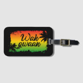 Hallo Wah Gwaan Jamaican Bagagelabel (Voorkant (horizontaal))