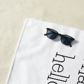 Hallo Walvis Strandlaken (In situ)