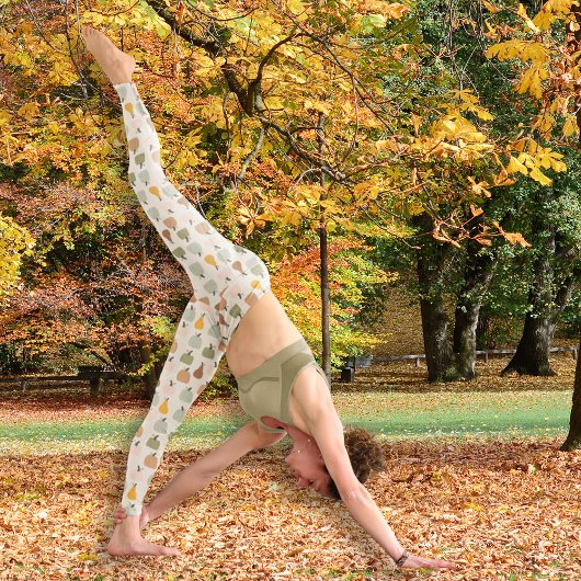 Hallo waterverf pompoenpatroon All-Over-Print Leggings