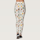 Hallo waterverf pompoenpatroon All-Over-Print Leggings (Achterkant)