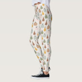 Hallo waterverf pompoenpatroon All-Over-Print Leggings (Links)