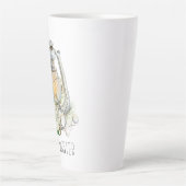 hallo Waterverf van de winter Latte Mok (Voorkant)