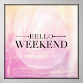 hallo weekeinde poster (Voorkant)