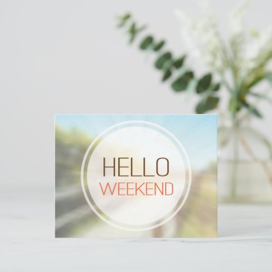 hallo Weekend 2 Briefkaart (Staand voorkant)