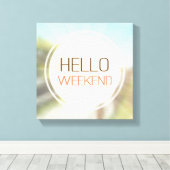 hallo Weekend 2 Canvas Afdruk (Insitu (Houten vloer))