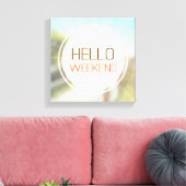 hallo Weekend 2 Canvas Afdruk (Insitu (Woonkamer))