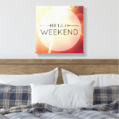 hallo Weekend 3 Canvas Afdruk (Insitu (Slaapkamer))