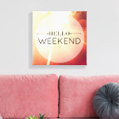hallo Weekend 3 Canvas Afdruk (Insitu (Woonkamer))