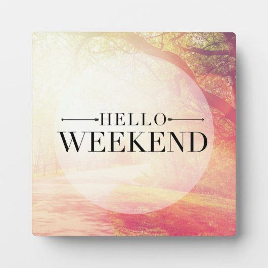 hallo Weekend 5 Fotoplaat (Voorkant)