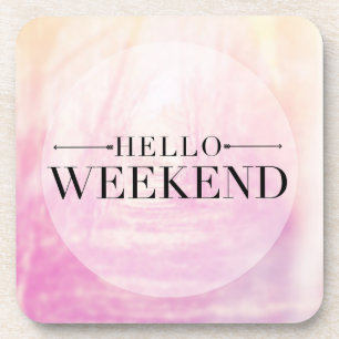 hallo Weekend Drankjes Onderzetter