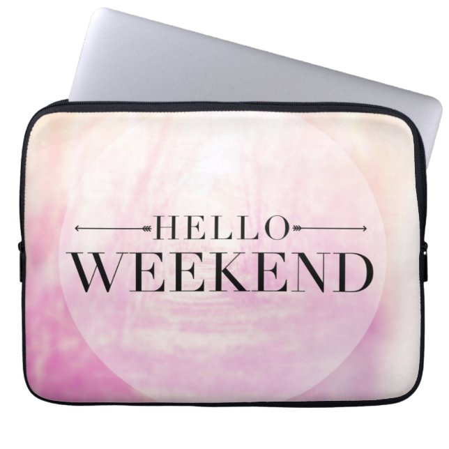 hallo Weekend Laptop Sleeve (Voorkant)