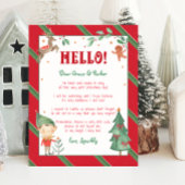 Hallo Welkom terug Elf Kerstelf gepersonaliseerd