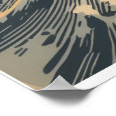 Hallo Weltall-Retro Futurismus Poster (Hoek)