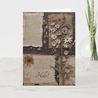 hallo Wenskaart Bedankkaart