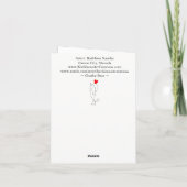 Hallo Wenskaart Bedankkaart (Achterkant)