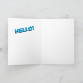 hallo Wenskaart "Duizelingduiven" (Binnen)