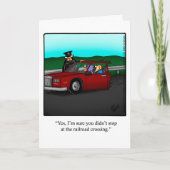 Hallo Wenskaart Grappig Hallo en Kaart (Voorkant)