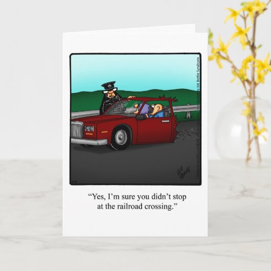 Hallo Wenskaart Grappig Hallo en Kaart (Gele Bloem)