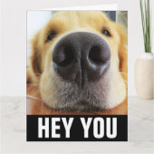 HALLO WENSKAART GRAPPIGE HOND KAART (Voorkant)