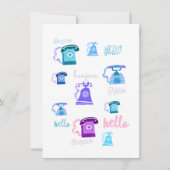 hallo wenskaart kaart (Voorkant)