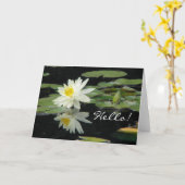 hallo Wenskaart Kaart (Gele Bloem)