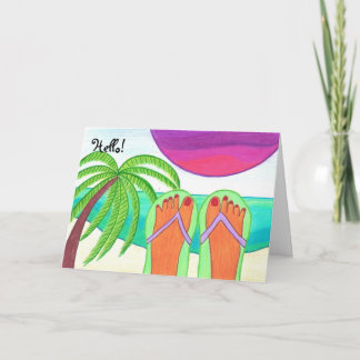 Hallo wenskaart kaart