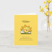hallo! Wenskaart Kaart (Gele Bloem)