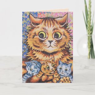 HALLO WENSKAART LOUIS WAIN ALLE GELEGENHEDEN FEESTDAGEN KAART