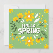 hallo Wenskaart van de Veerbloem (Voorkant)