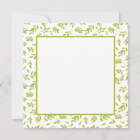 hallo Wenskaart van de Veertuinvloer (Achterkant)