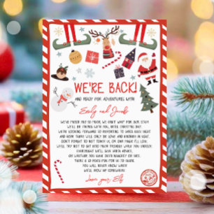 Hallo We're Back Elves Aankomstbrief Kaart