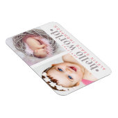 hallo wereld | 2-Fotoaankondiging Magneet (Rechterzijde)