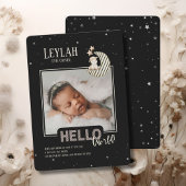 Hallo Wereld Baby Aankondiging Kaart