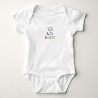 Hallo Wereld Baby Body, Cute Nieuwgeboren Baby Cad Romper