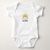 Hallo Wereld Baby bodysuit