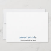 hallo wereld! Baby Boy Birth Announement Kaart (Achterkant)