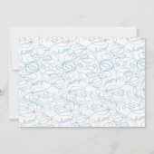 Hallo Wereld Baby Boy Geboorteaankondiging Aankondiging (Achterkant)